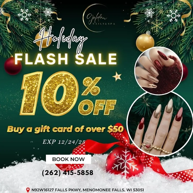 Golden Nails & Spa — Nail salon in Menomonee Falls